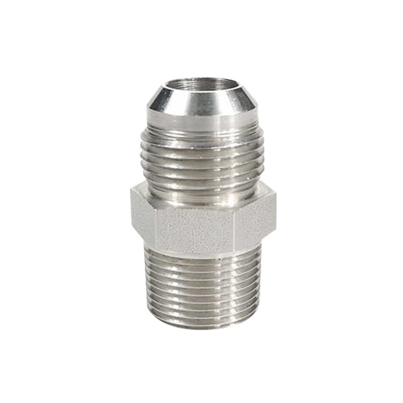 สแตนเลส SAE 37 องศา JIC NPT ชายอุปกรณ์ไฮดรอลิกหลอดอะแดปเตอร์